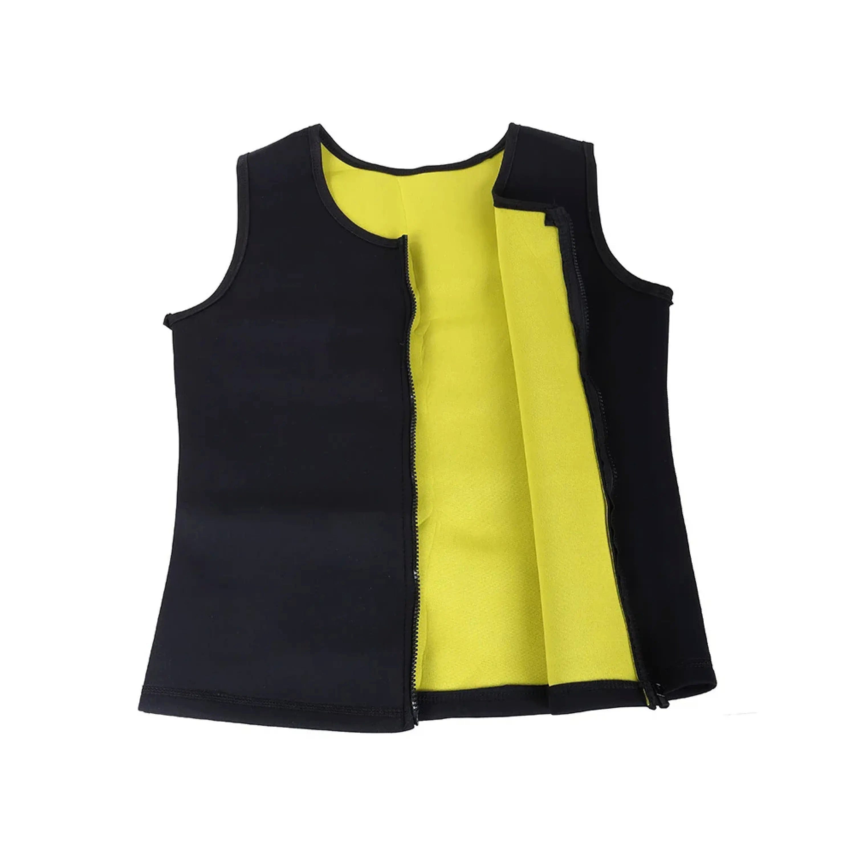 Sport-Knight® Funktionstop Herren Neopren Fitnessshirt mit Reißverschluss – Figurformend