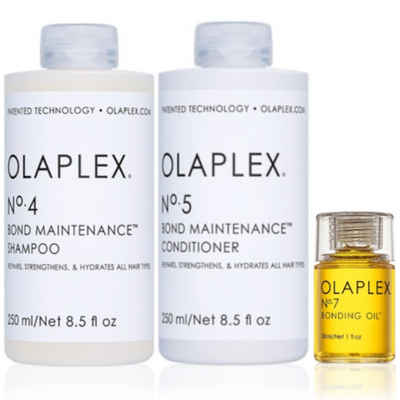 Olaplex Haarpflege-Set »Olaplex Set - Shampoo No. 4 + Conditioner No. 5 + Bonding Oil No.7«