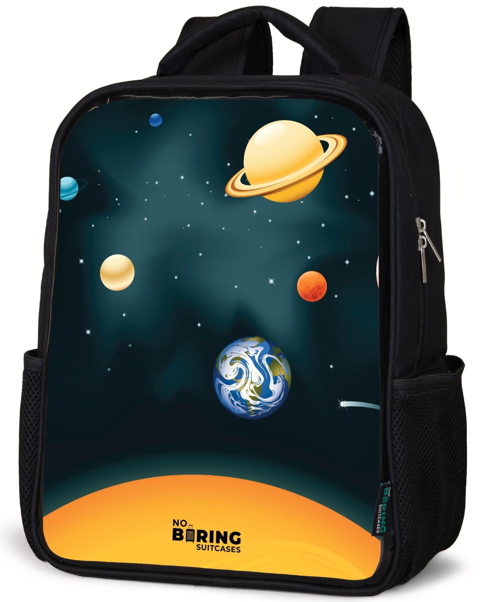 Rucksack Weltraum mit Planeten