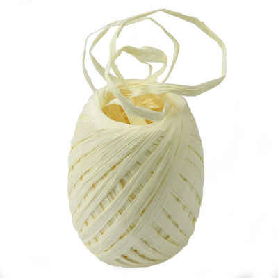 maDDma Geschenkband 30m Raffia Geschenkband, creme