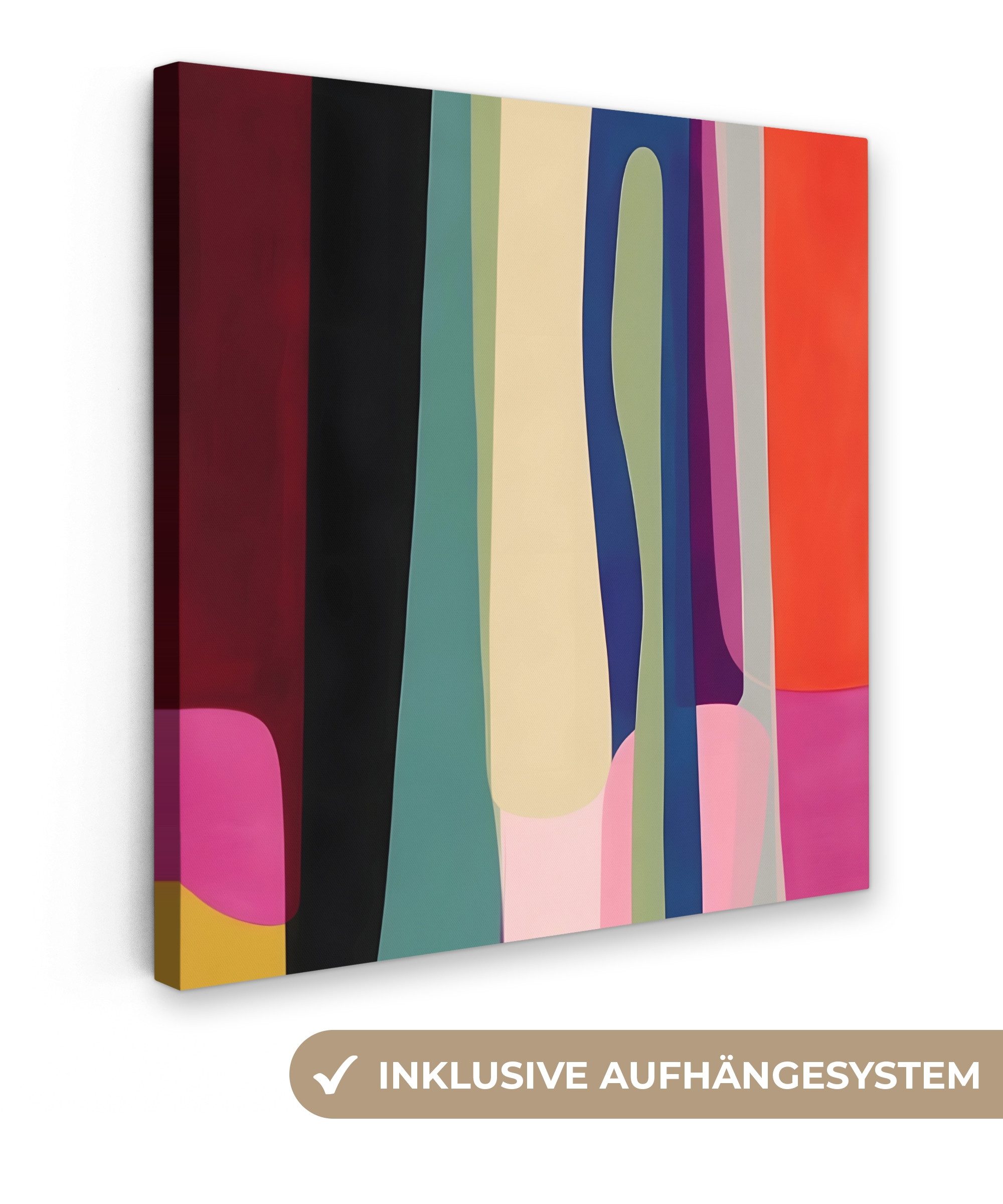 OneMillionCanvasses® Leinwandbild Farbvarianten - Vertikal - Bunt, Fotodruc günstig online kaufen