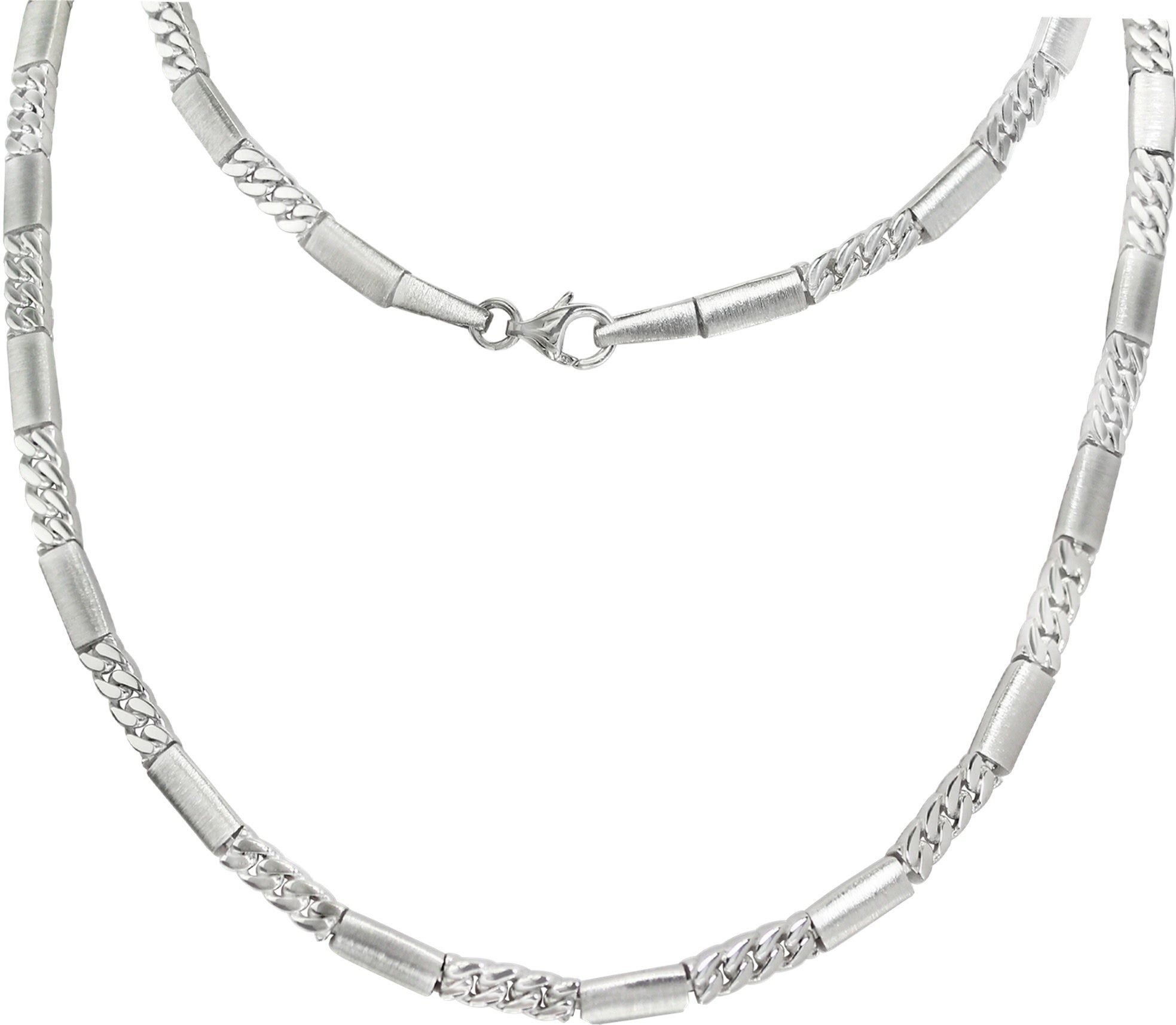 SilberDream Collier SilberDream Collier Rechteck 925 Silber, Damen Colliers Panzer aus 925 Sterling Silber, Farbe: silber