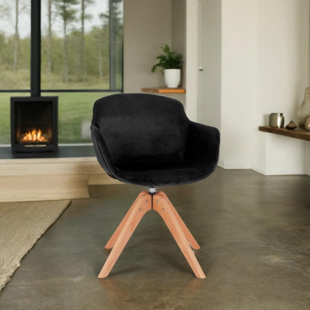 KADIMA DESIGN Esszimmerstuhl Drehbarer Polsterstuhl 360°, günstig online kaufen