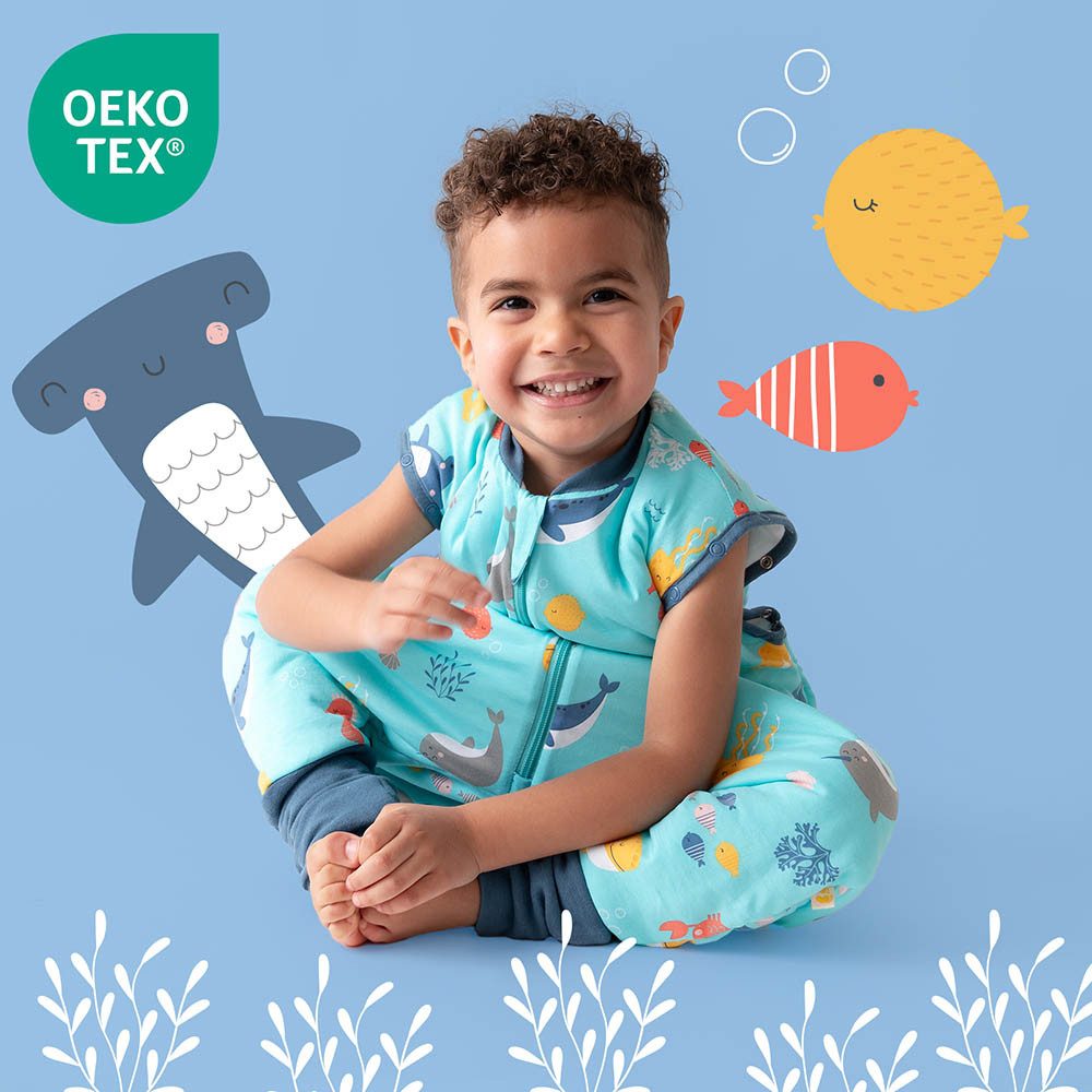 Schlummersack Kinderschlafsack Schlafsack mit Füßen und umklappbaren Bündchen, 2.5 Tog – Bild 2 von 5
