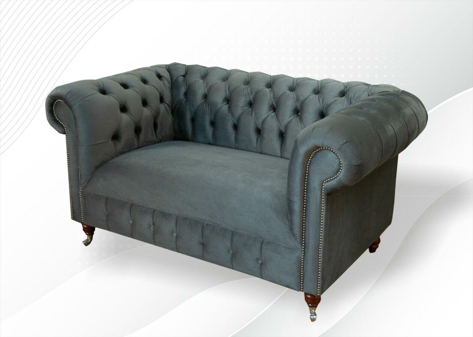 Sofa Sitz Chesterfield Couchen JVmoebel Sofa, Zweisitzer Textil Sofas Luxus Möbel