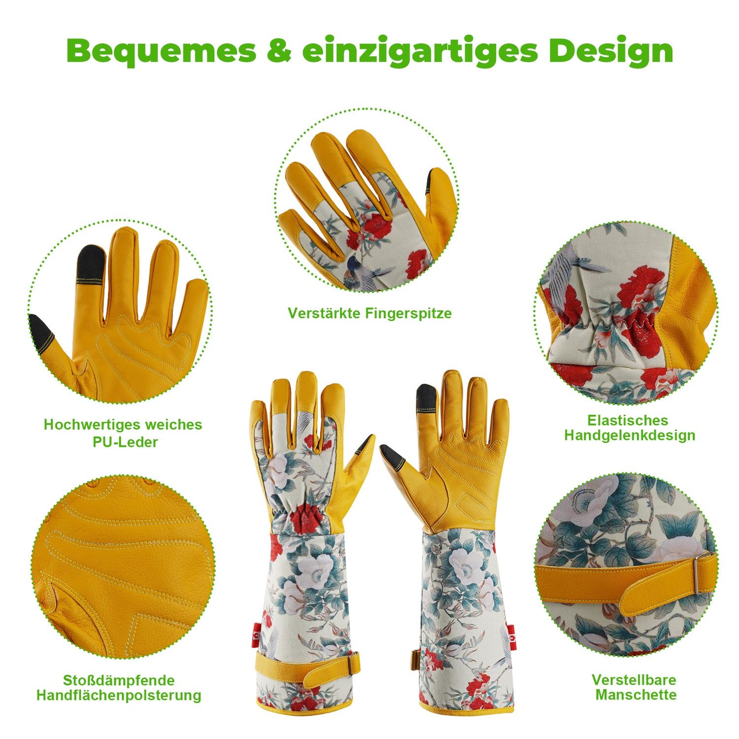 Mustbau Gartenhandschuhe Lange Gartenhandschuhe für Damen günstig online kaufen