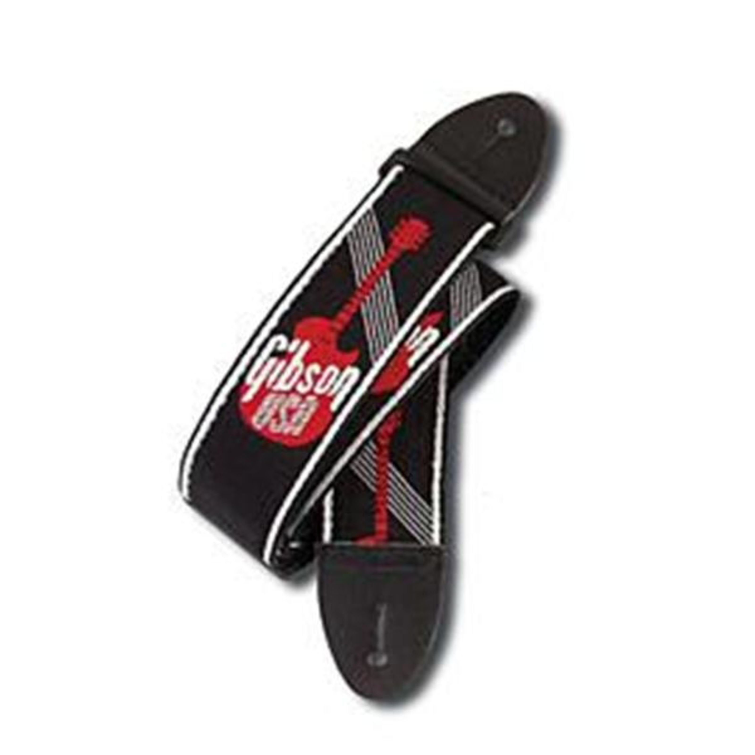 Gibson Gitarrengurt, ASGG-600 Guitar Strap 2" Logo Red - Gitarrengurt