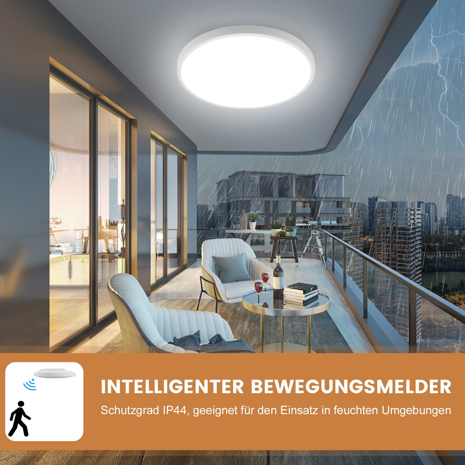 Oraymin LED Deckenleuchte Rund Weiß Panel günstig online kaufen