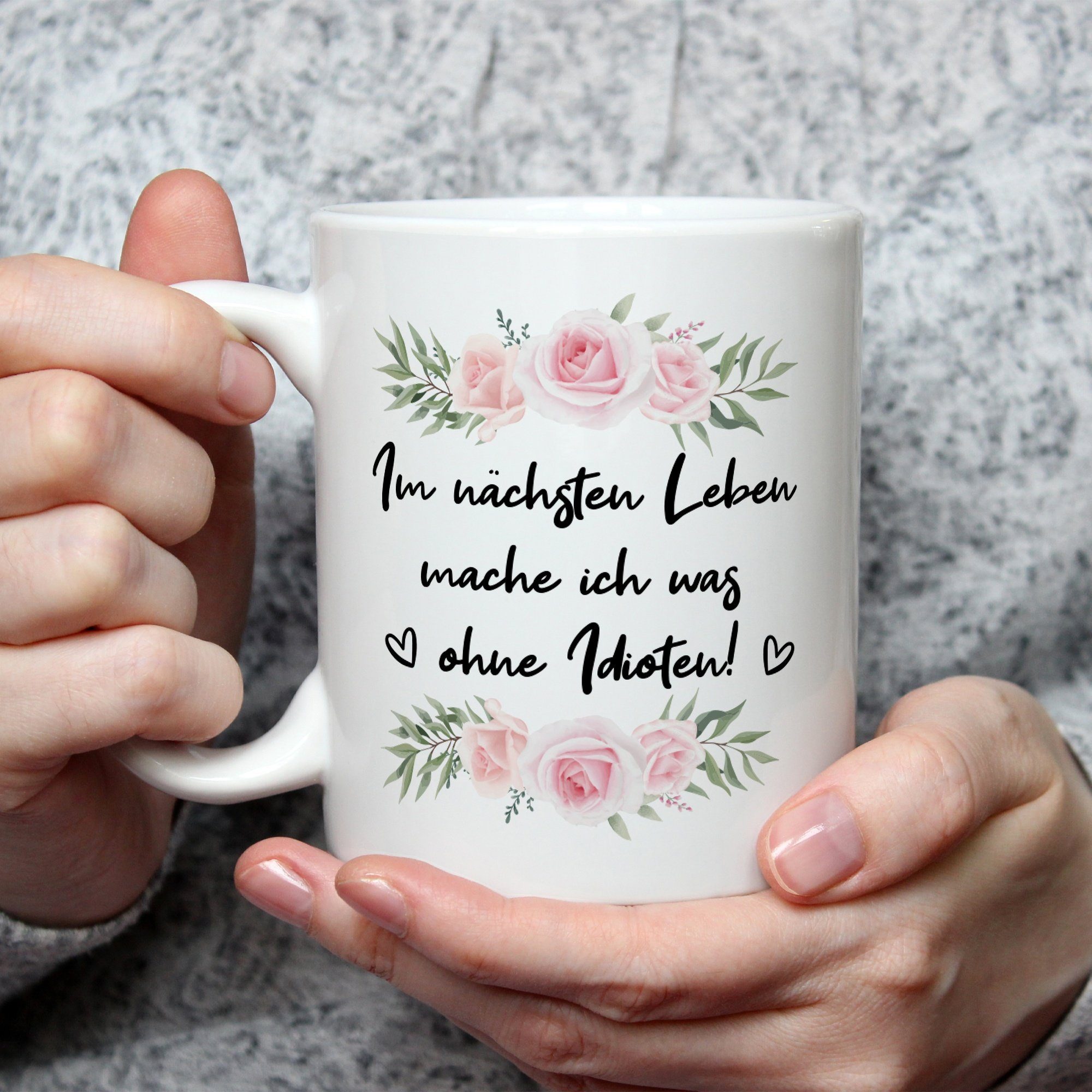 Vatertag - Weihnachten - Tasse Valentinstag Spruch Papa Muttertag Geschenke - Ihn Mama GRAVURZEILE Freunde für mit Sie & Geschenk - für Leben Lustige nächsten Tasse Im Weiß Geburtstag Bedruckte