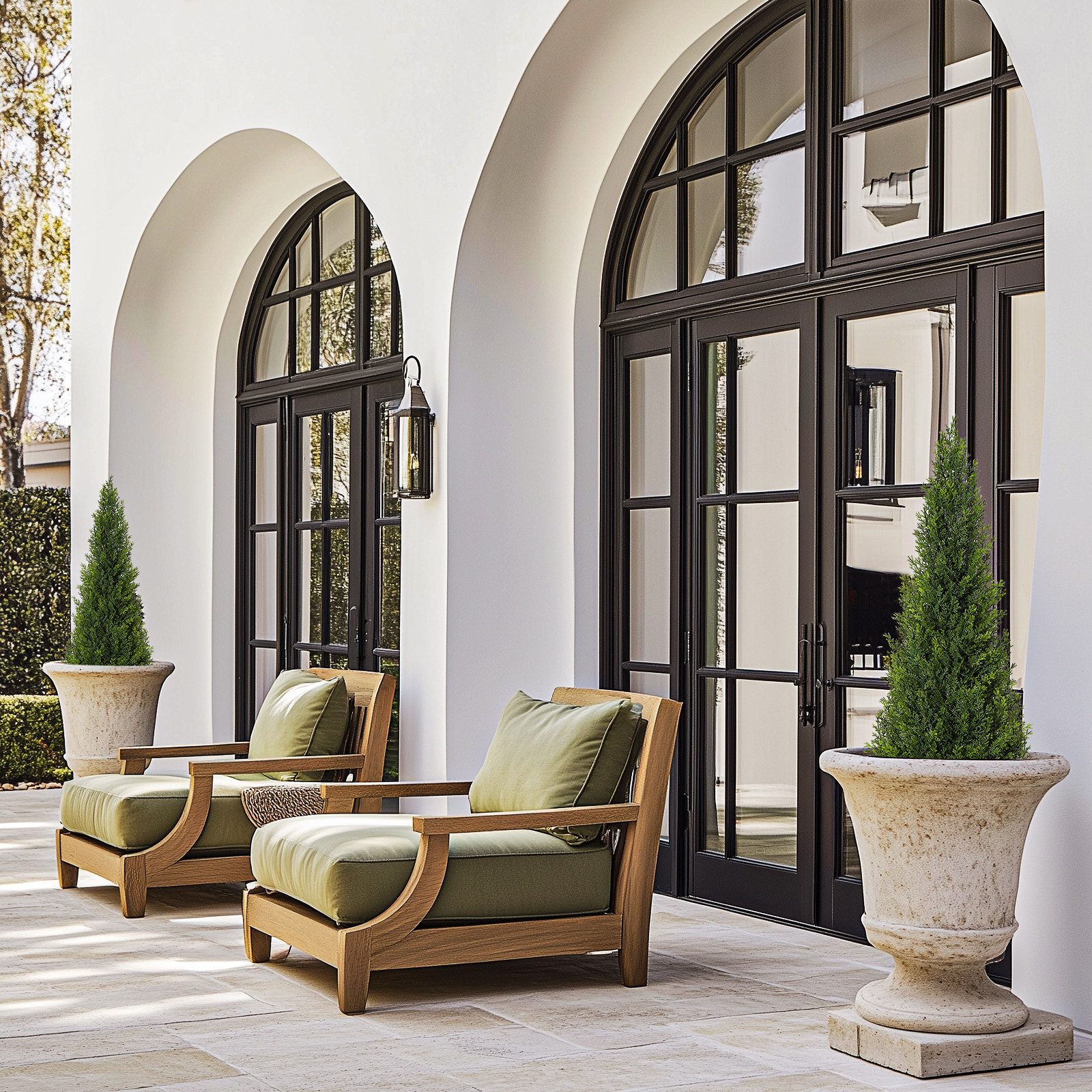 Kunstbaum künstliche Zeder künstlicher Strauch UV-beständiges Topfpflanze-1/2pcs, GarveeMore, Höhe 90 cm