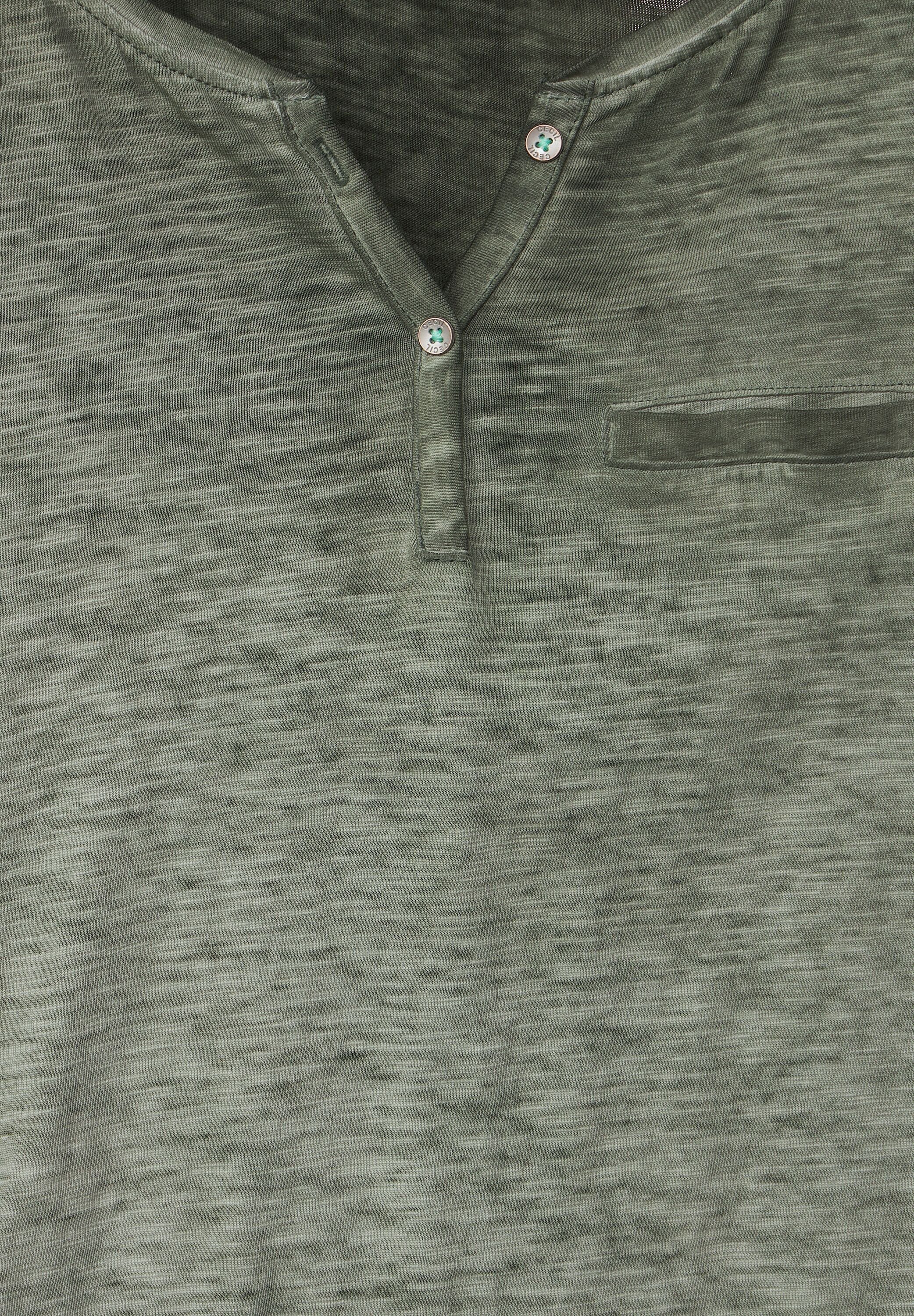 Cecil Blusenshirt olive in Unifarbe desert green