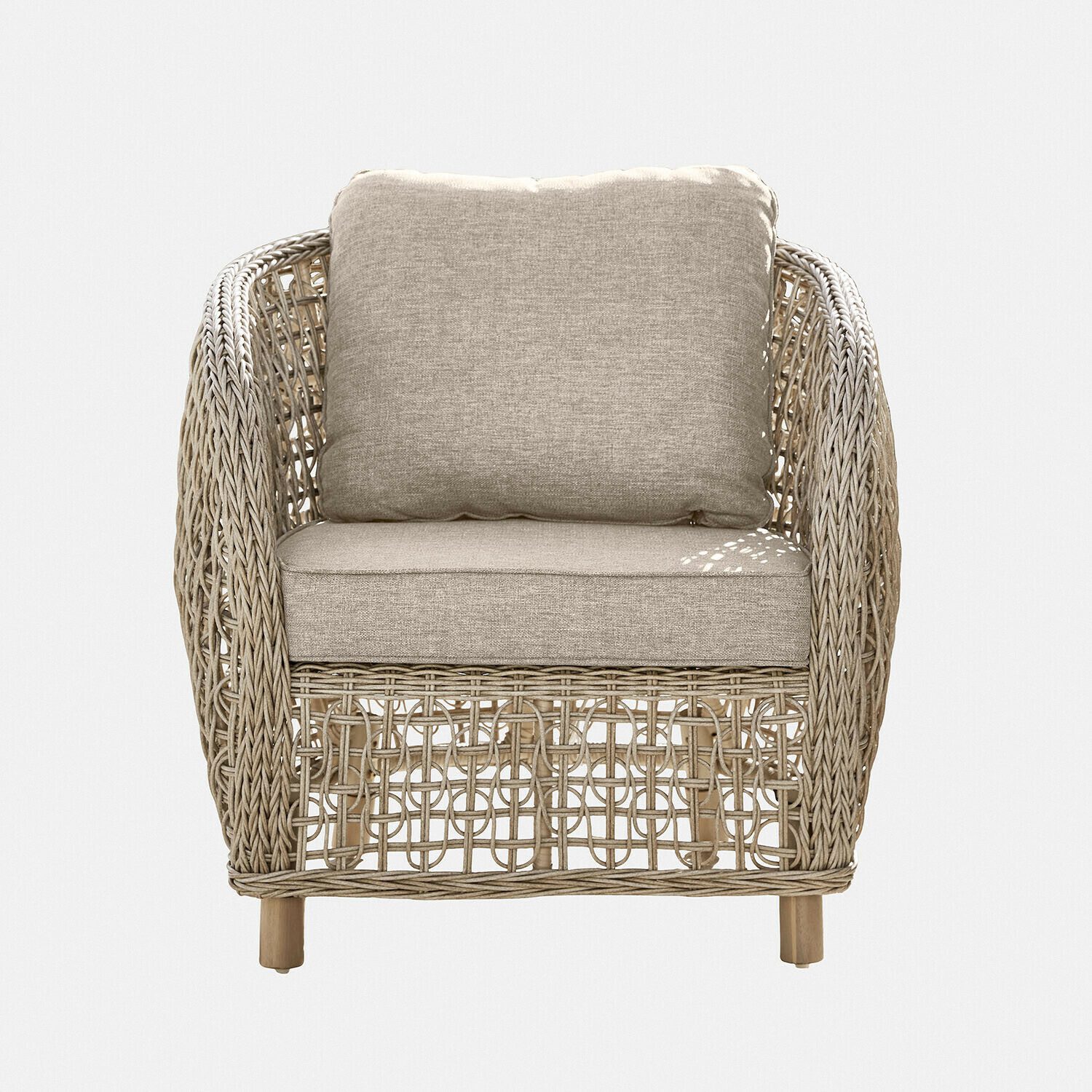 Mirabeau Esszimmerstuhl Sessel Ventiglio grau/braun