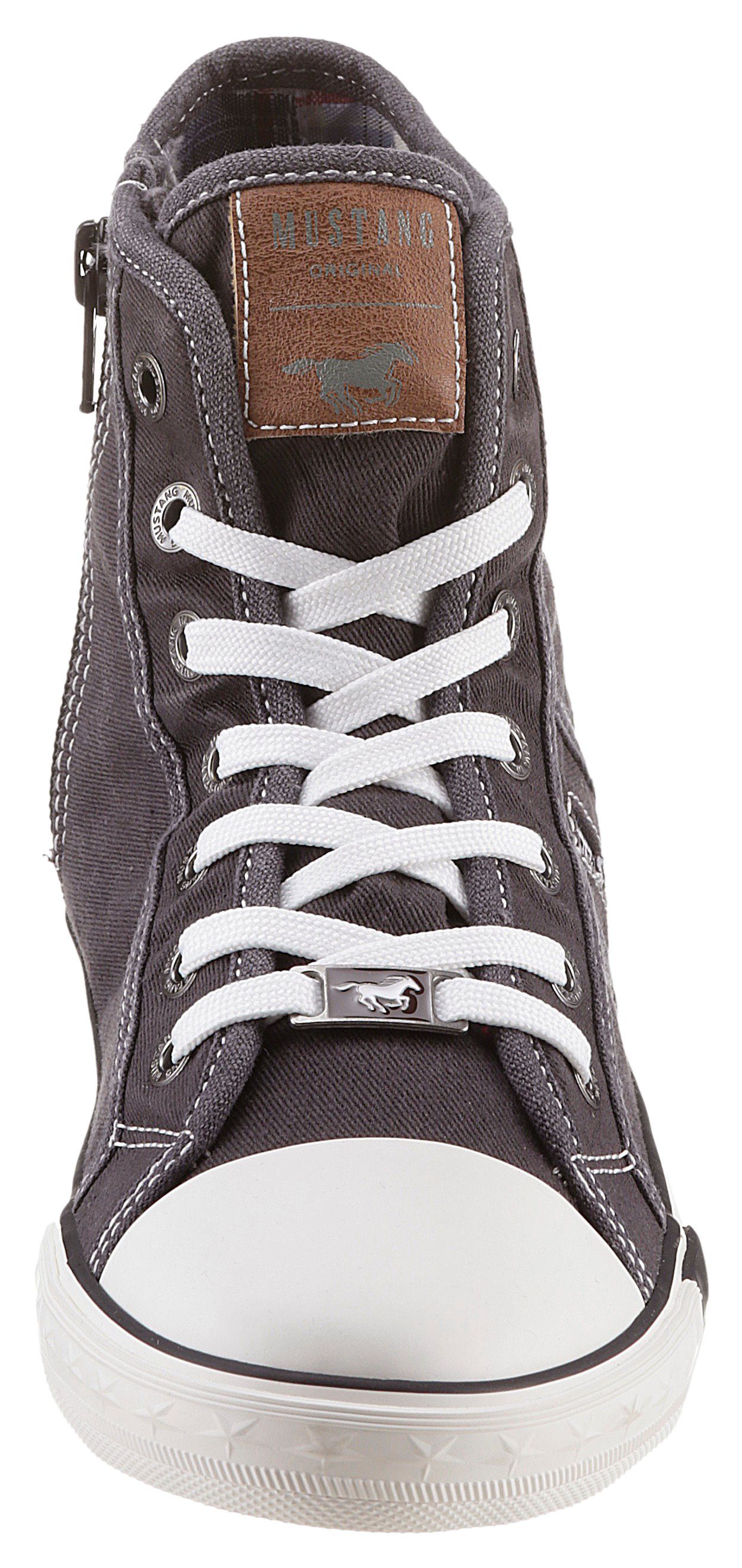 Mustang Shoes Sneaker, High Top-Sneaker, Schnürschuh mit Label in der Laufsohle