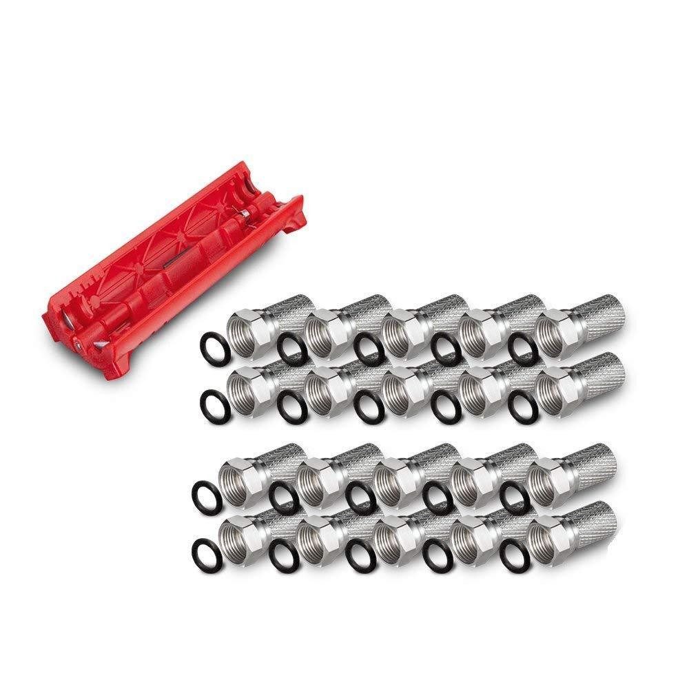 ARLI Kabelzubehör ARLI Abisoliermesser mit F - Stecker Sat Kabel Abisolierer Werkzeug, (20-tlg)
