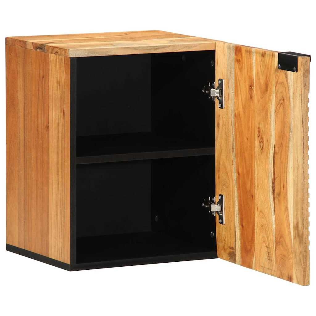 vidaXL Badezimmerspiegelschrank Badezimmer Hängeschrank Braun 38 x 33 x 48 cm Massivholz (1-St)