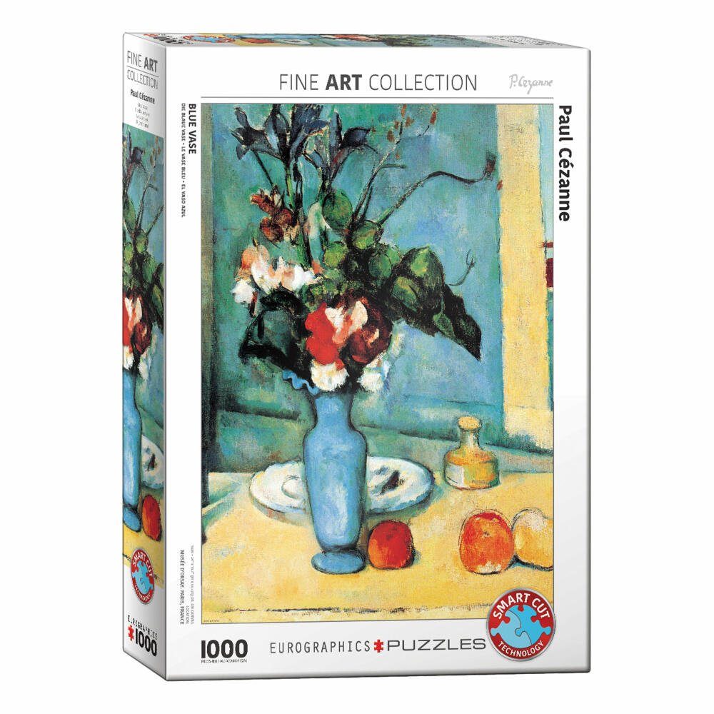 Cezanne, 1000 Die Vase Puzzle Puzzleteile blaue von EUROGRAPHICS