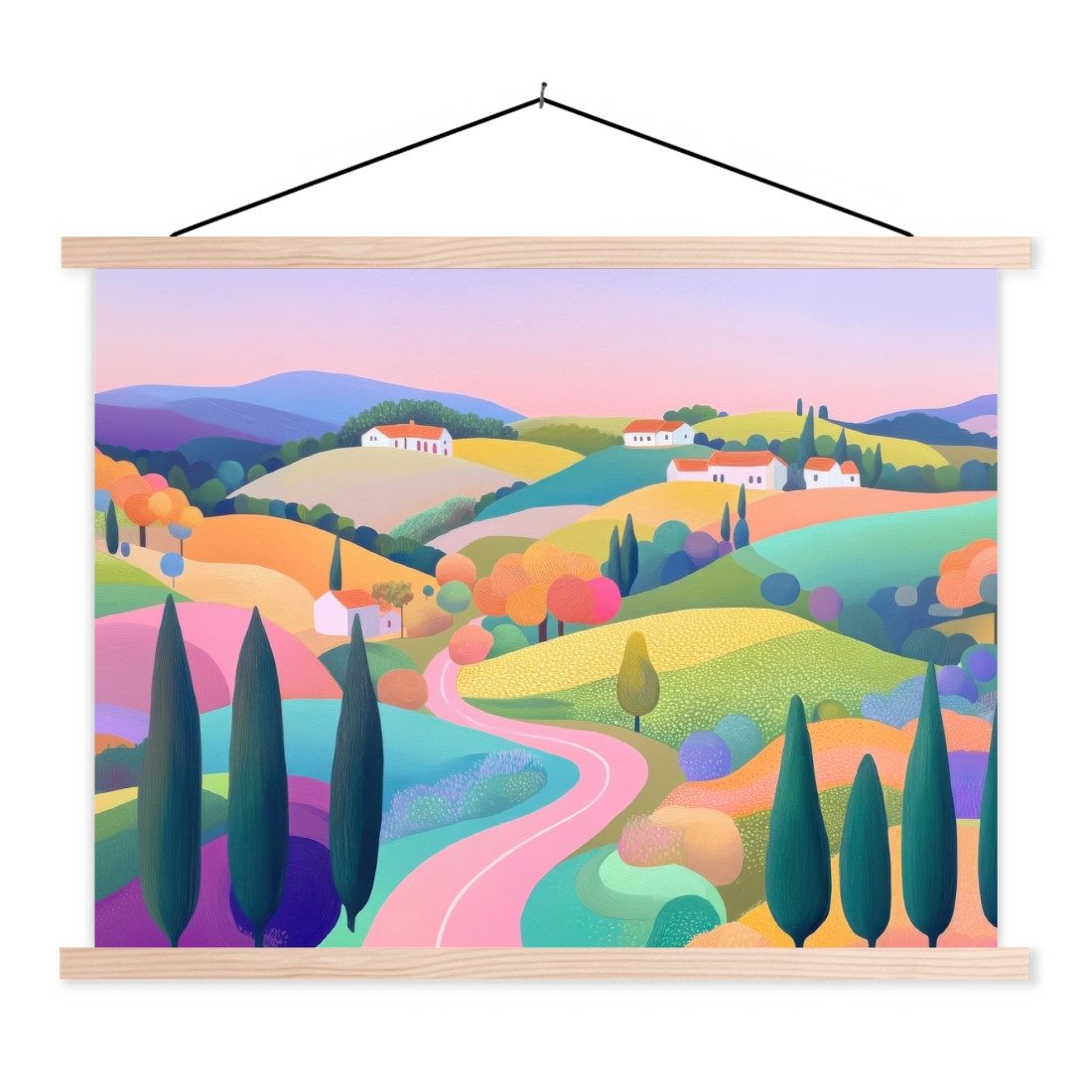 MuchoWow Poster Landschaft - Lila - günstig online kaufen