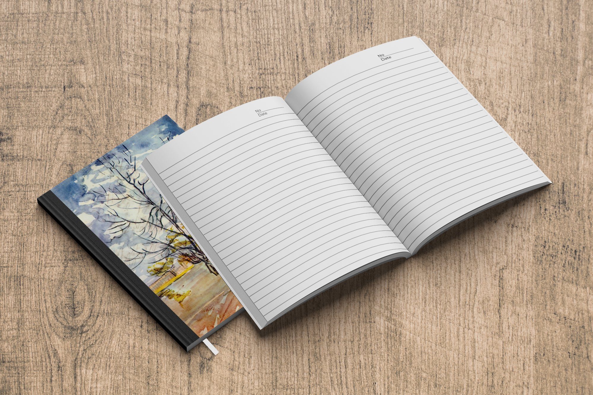 Haushaltsbuch Notizheft, Merkzettel, Tagebuch, Rosa - 98 Seiten, Vincent A5, Notizbuch Pfirsichbäume Journal, MuchoWow Gogh, van