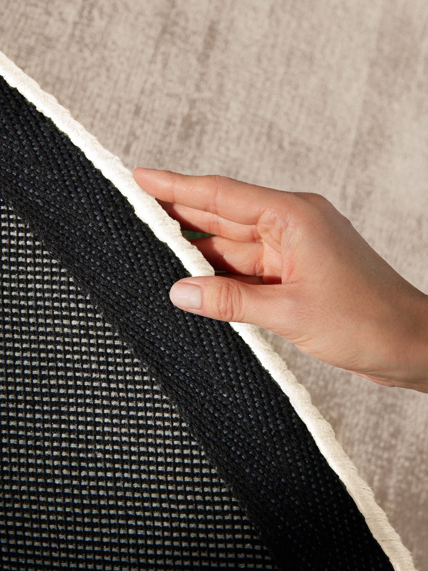 vikosa Teppich Jane, rund, Höhe: 10 mm, Dezenter Glanz, Weich, Seidenoptik, Viskose, Wohnzimmer, Schlafzimmer