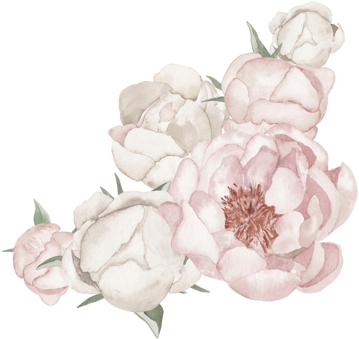 Rosa Blumen Wandtattoos online kaufen OTTO 