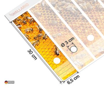 Wallario Etiketten Honigwaben mit Bienen, Ordnerrücken-Sticker in verschiedenen Ausführungen