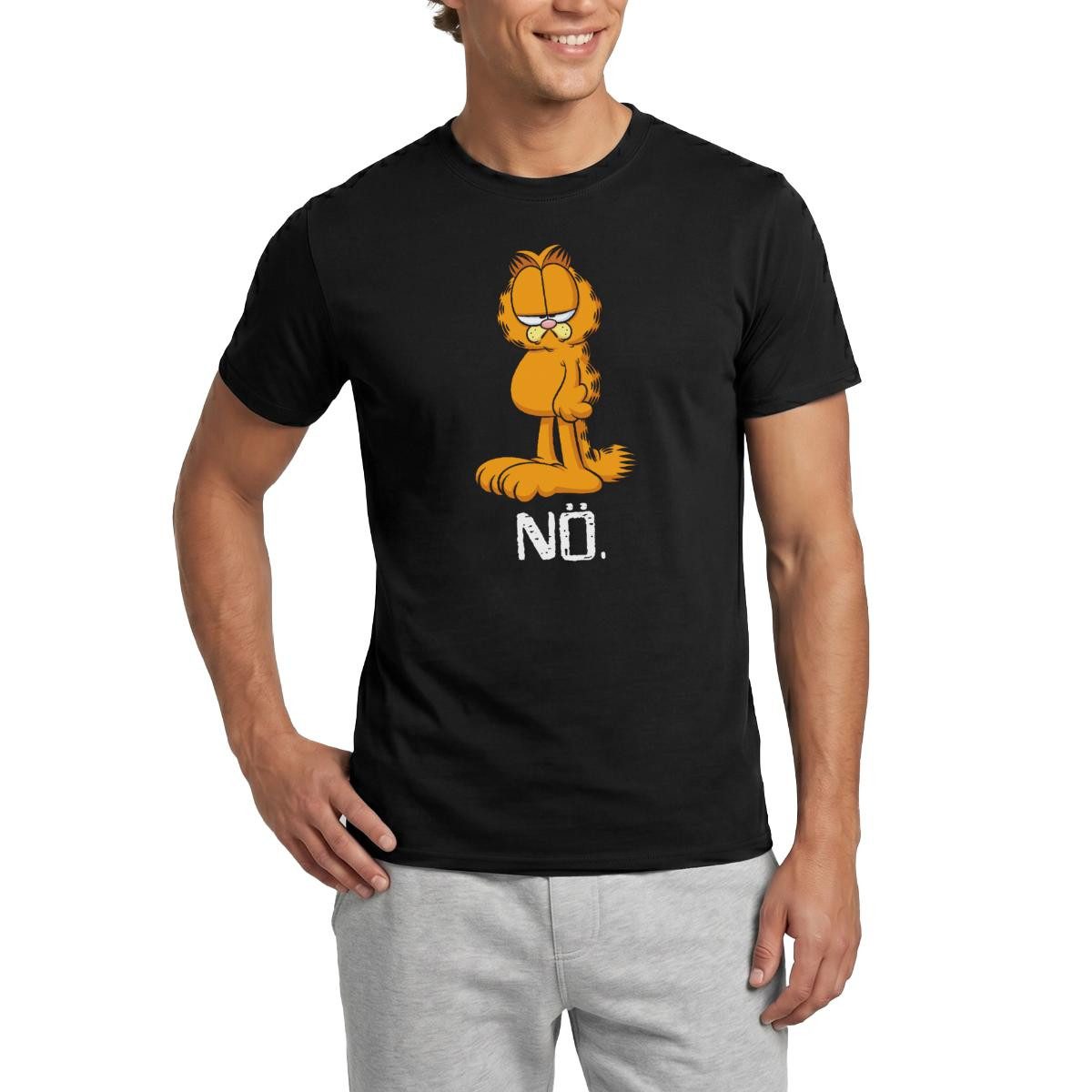 Spreadshirt T-Shirt Garfield Nö Nein Kein Bock Lustig Männer T-Shirt (1-tlg)