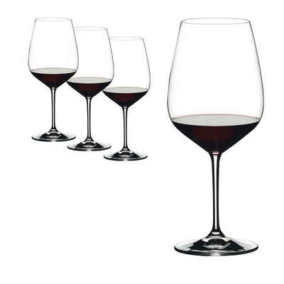 RIEDEL THE WINE GLASS COMPANY Glas Heart to Heart Cabernet Sauvignon Weinglas 4tlg., Kristallglas