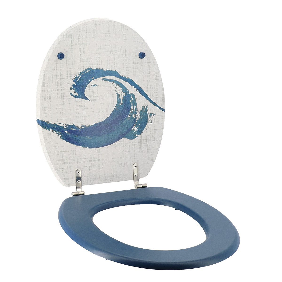 LikeKa WC-Sitz Toilettensitz mit MDF-Holzkern Toilettendeckel günstig online kaufen
