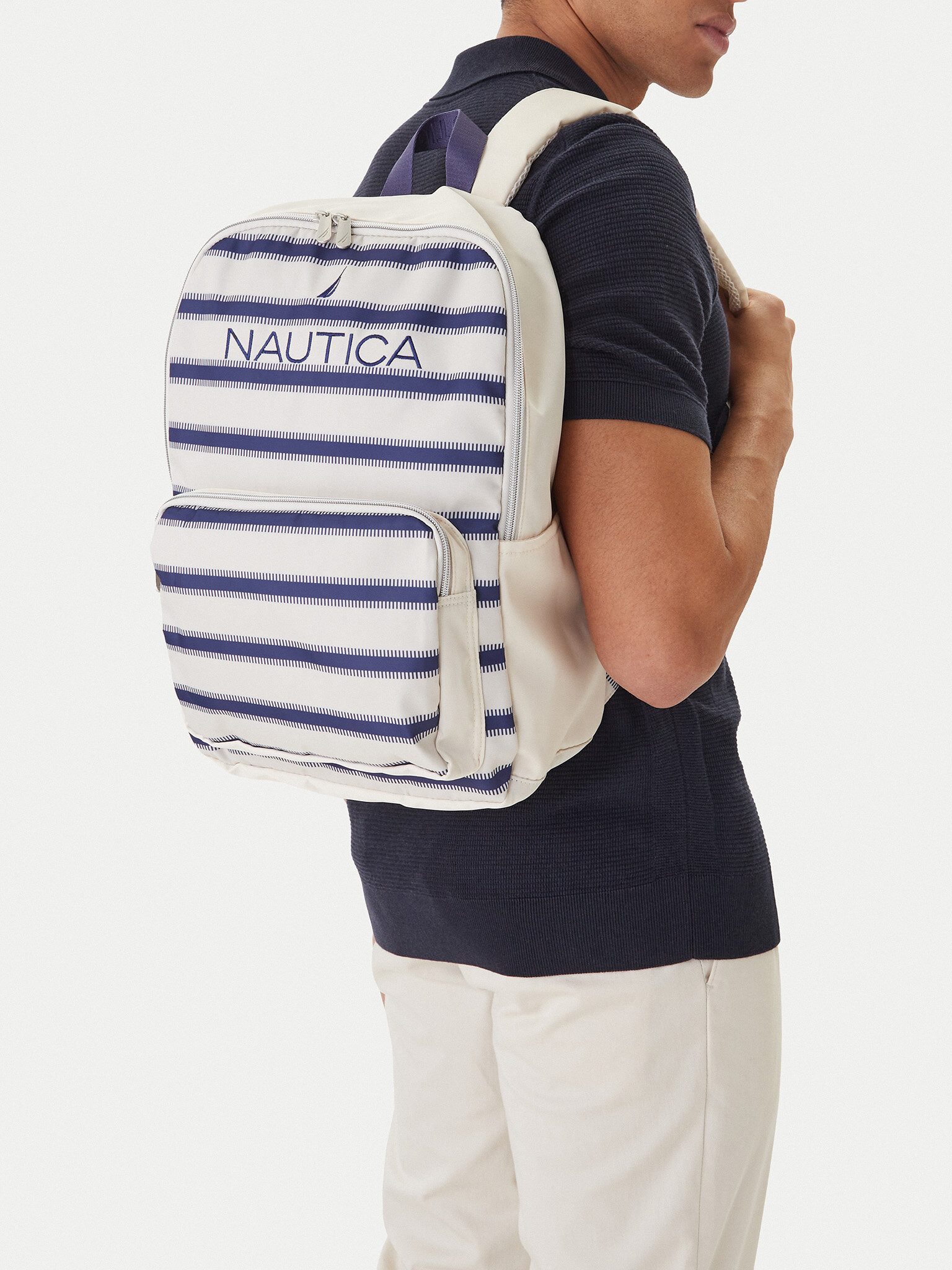 NAUTICA Freizeitrucksack Nautica Unisex Rucksack Beige NAUTICA-CWBEO-NTC-P-005-09 Beige Marineb