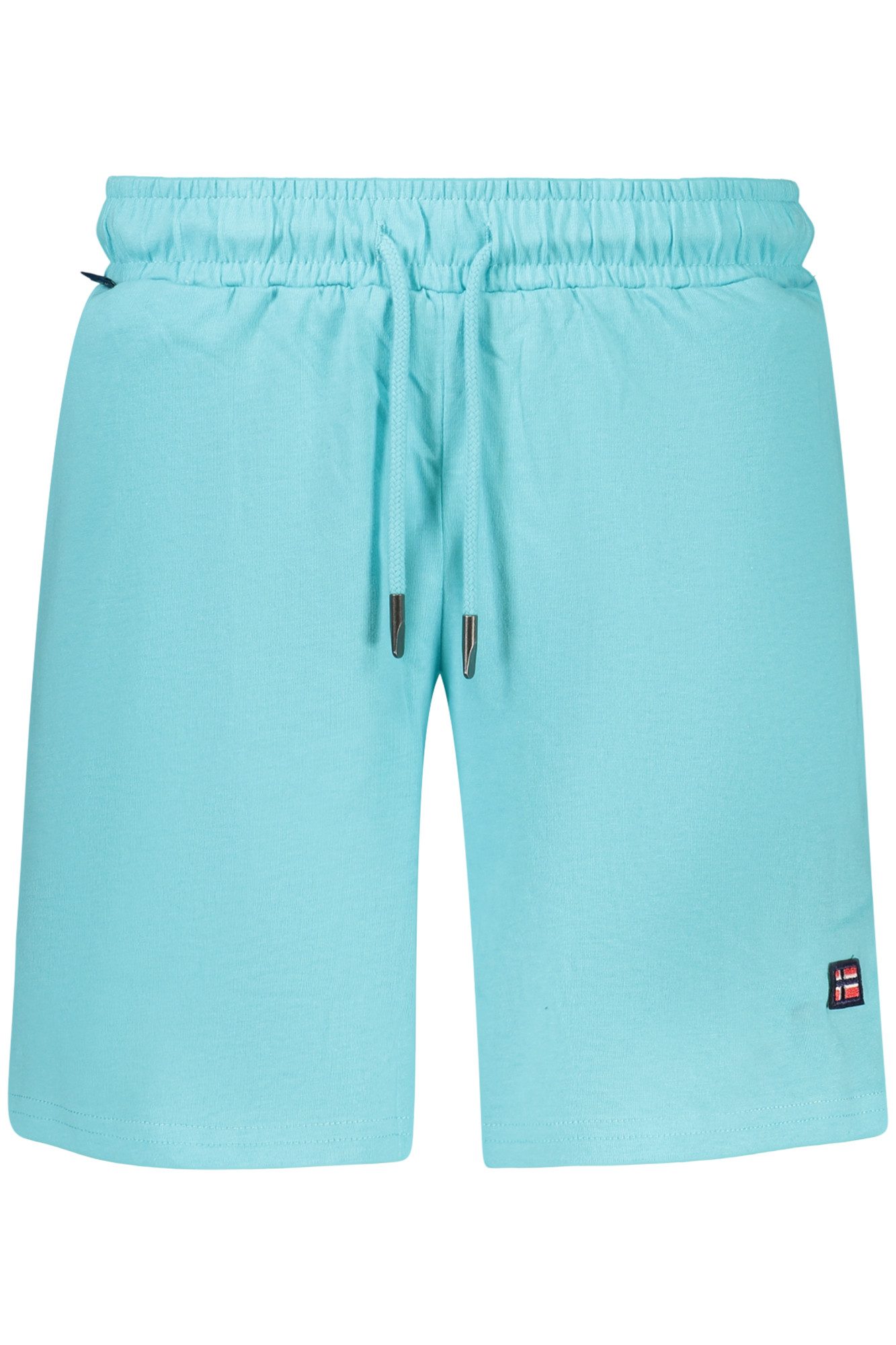 NORWAY 1963 5-Pocket-Hose Damen Kurzehose Blau - Elastischer Bund, 2 Taschen, Applikation