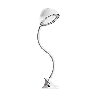 Licht-Erlebnisse Schreibtischlampe GAVIN, LED, Neutralweiß, LED 4100 K 248 lm 60 cm Weiß
