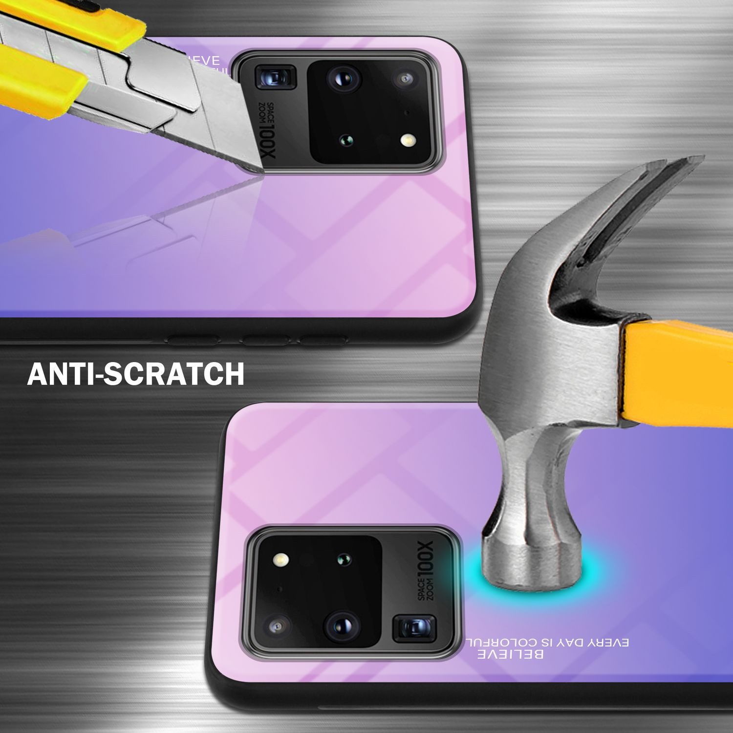 Cadorabo Handyhülle für Samsung Galaxy S20 ULTRA Hülle Samsung Galaxy S20 ULTRA, Robustes Hard Case - Handy Schutzhülle - Hülle - Back Cover Bumper