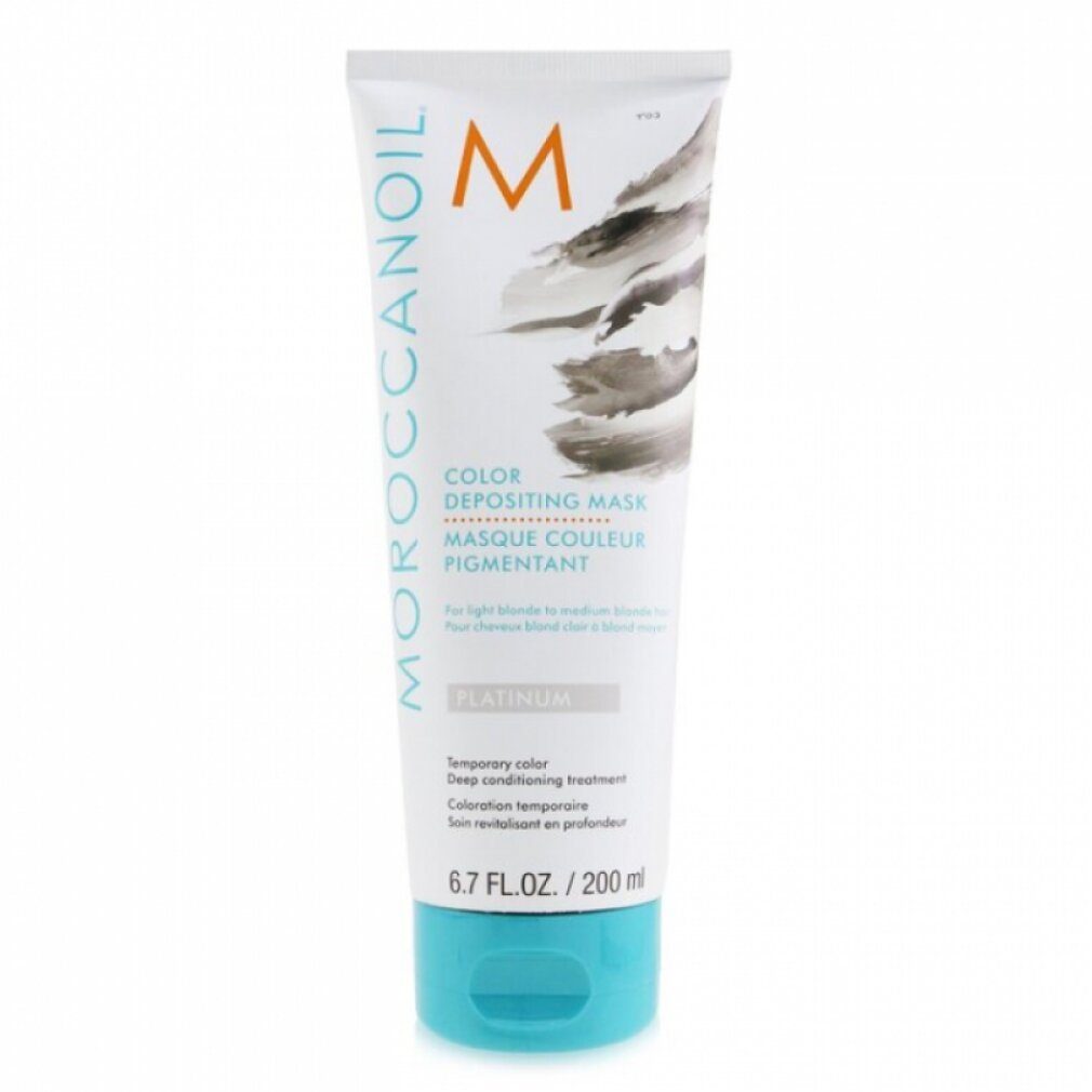 moroccanoil Haarmaske Color Depositing Haar Färbung Creme Maske für nährende Platin 200ml