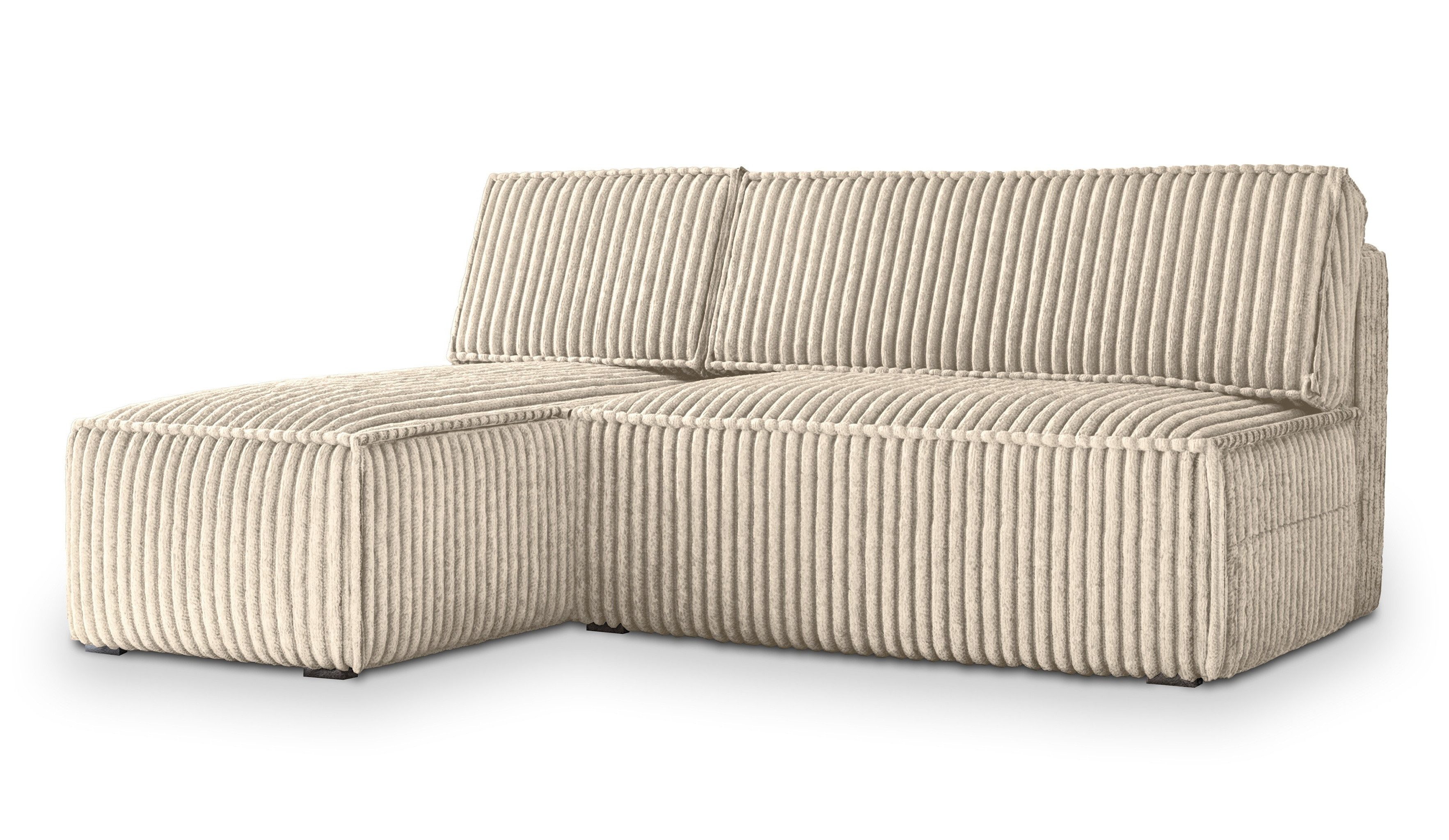 Masseno Ecksofa BRISO mit Schlaffunktion L-Form, Sofa mit Bettkasten günstig online kaufen
