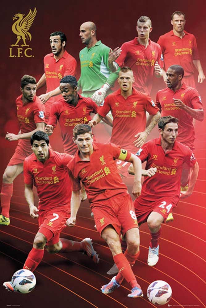 Poster Fußball - Poster - Liverpool - Players 12/13