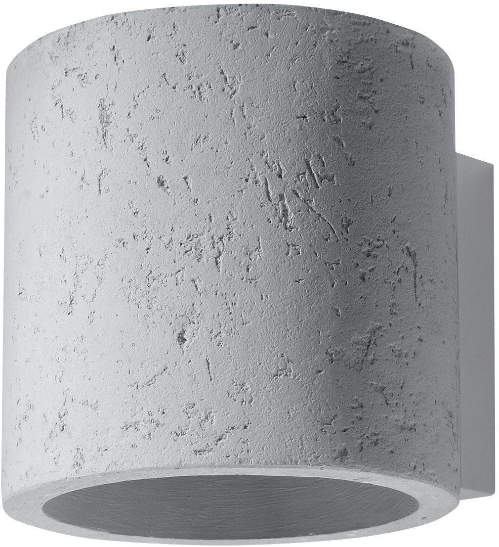 SOLLUX lighting Deckenleuchte Wandlampe 10x12x10 Leuchtmittel geeignet beton, 1x 40 Wandleuchte ORBIS G9, max. Watt ca. für G9 cm