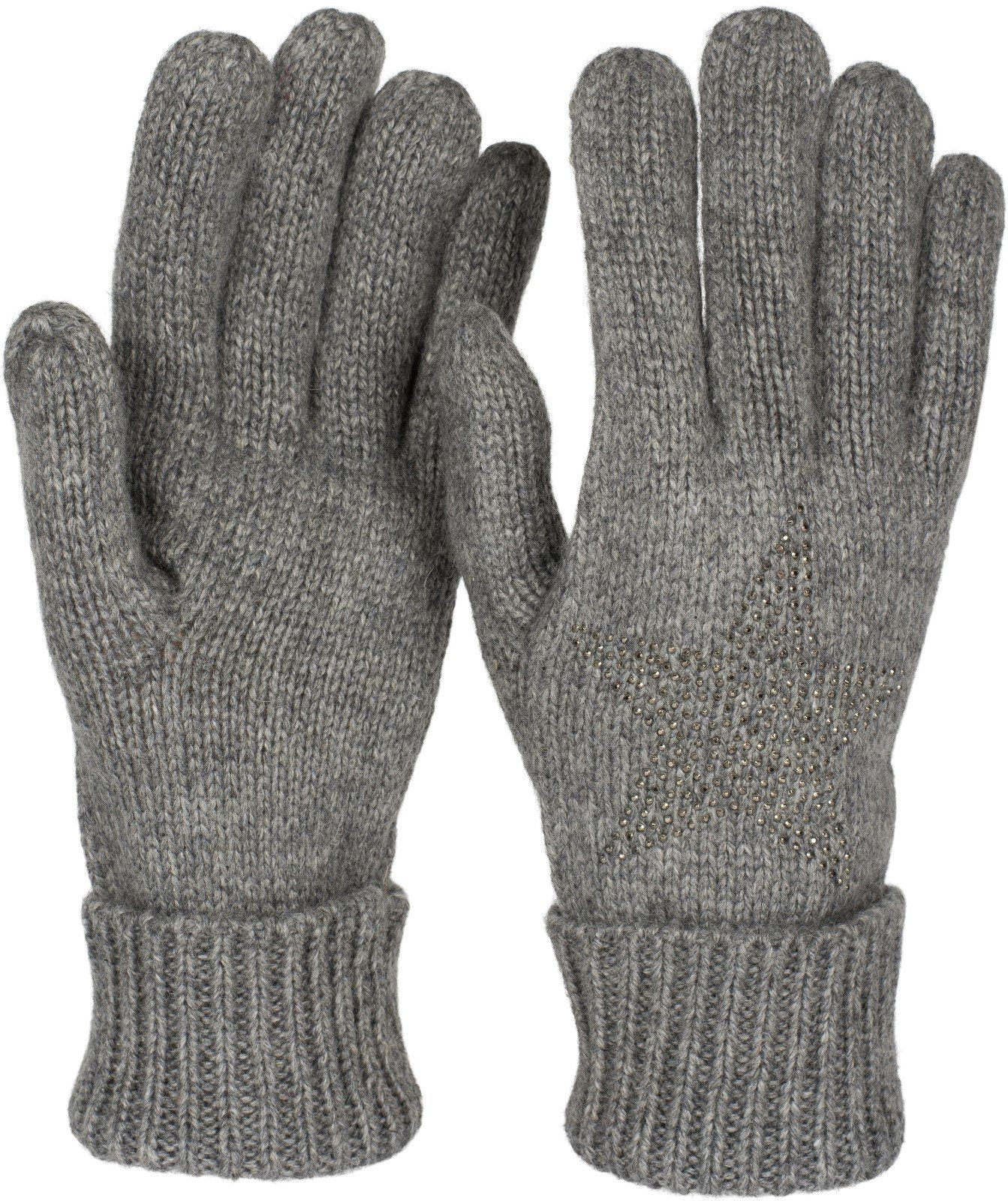styleBREAKER Strickhandschuhe Strick Handschuhe mit Strass günstig online kaufen
