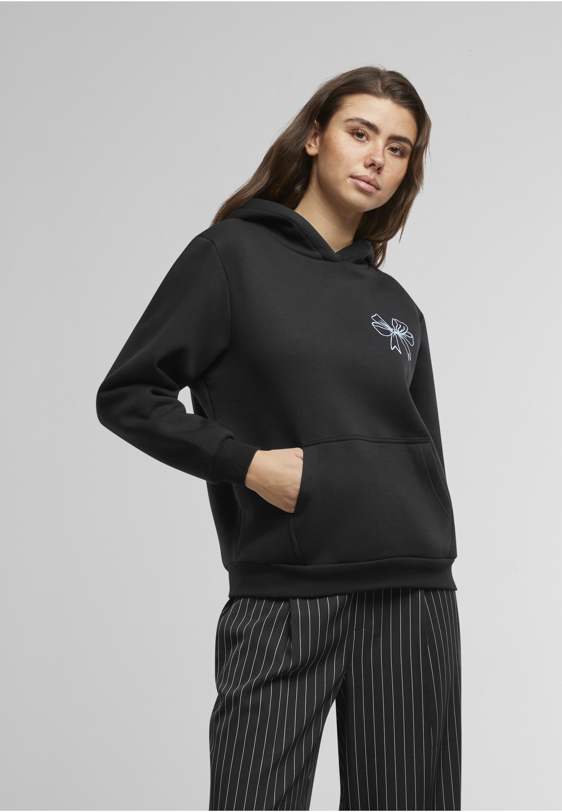 Miss Tee Kapuzenpullover Miss Tee Good Vibes Bow Ladies Fluffy Hoody (1-tlg)