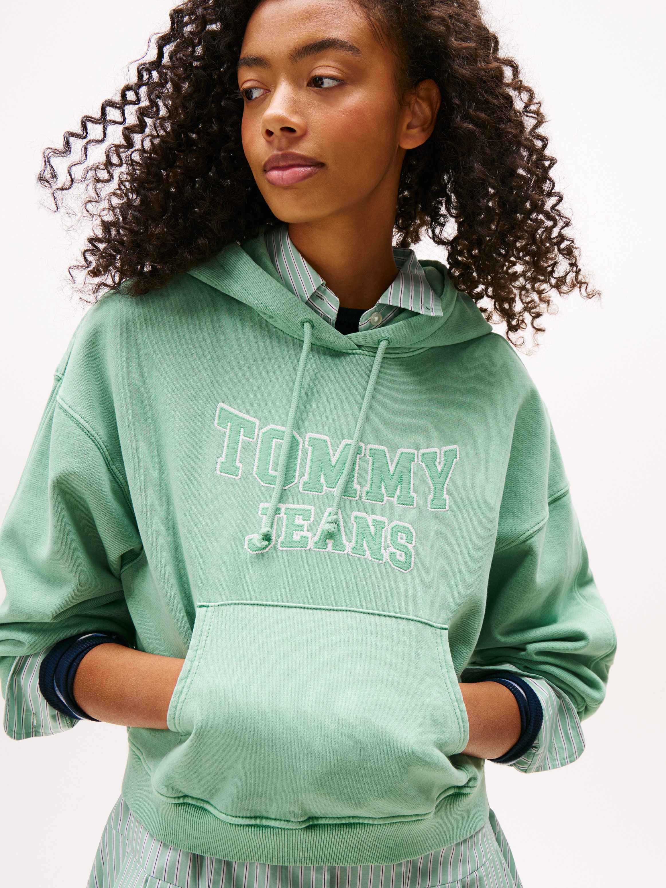 Tommy Jeans Kapuzensweatshirt TJW BXY CRP VARSITY HOODIE günstig online kaufen