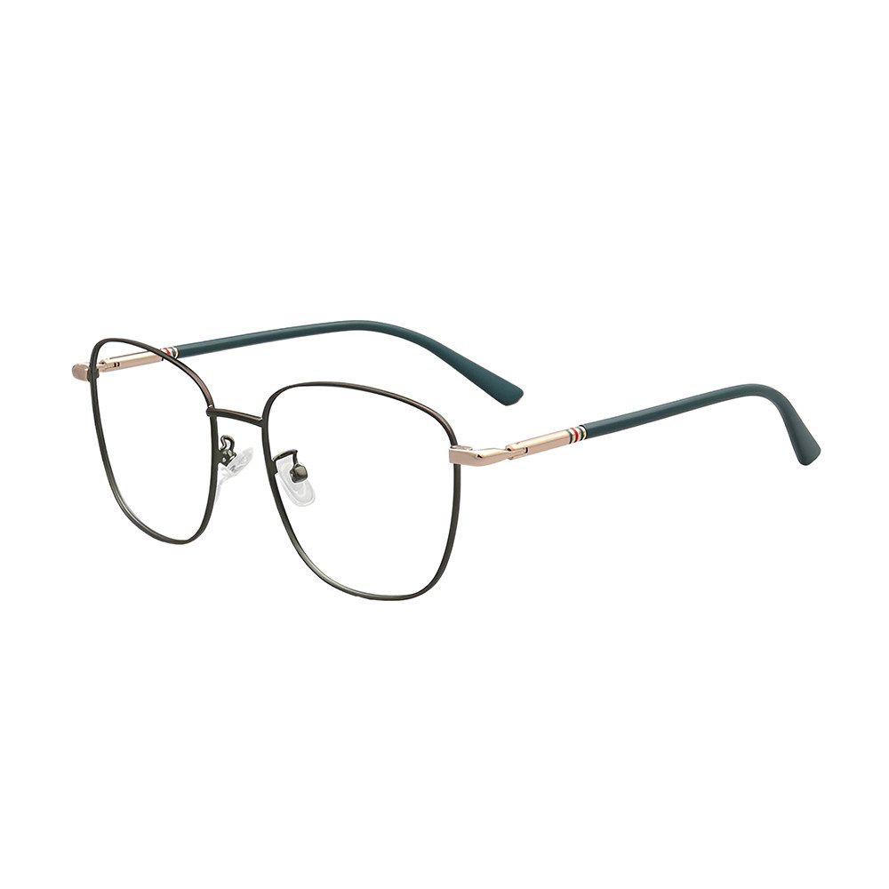Brille Damen Herren Ohne Sehstärke Blaulichtfilter Metall Vollrandrahmen