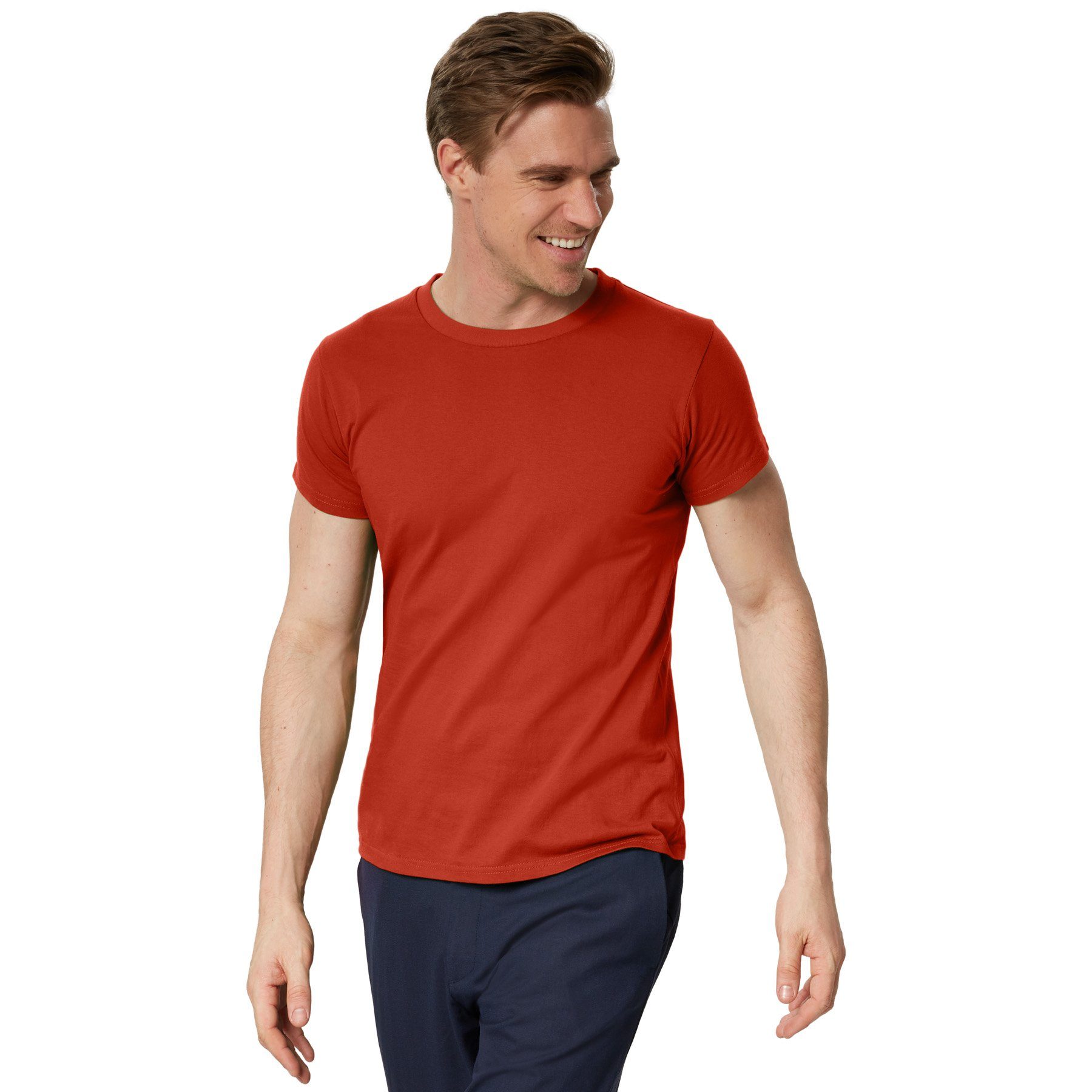 Männer weinrot dressforfun T-Shirt Rundhals T-Shirt