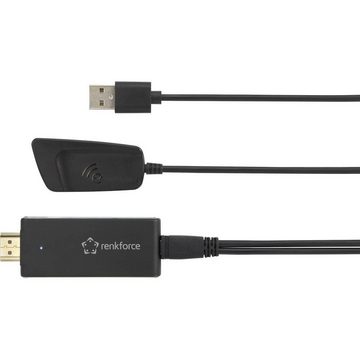 Renkforce Streaming Boxen HDMI-Streaming-Stick (AirPlay, Miracast, DLNA, AirPlay, Miracast, DLNA, externe Antenne