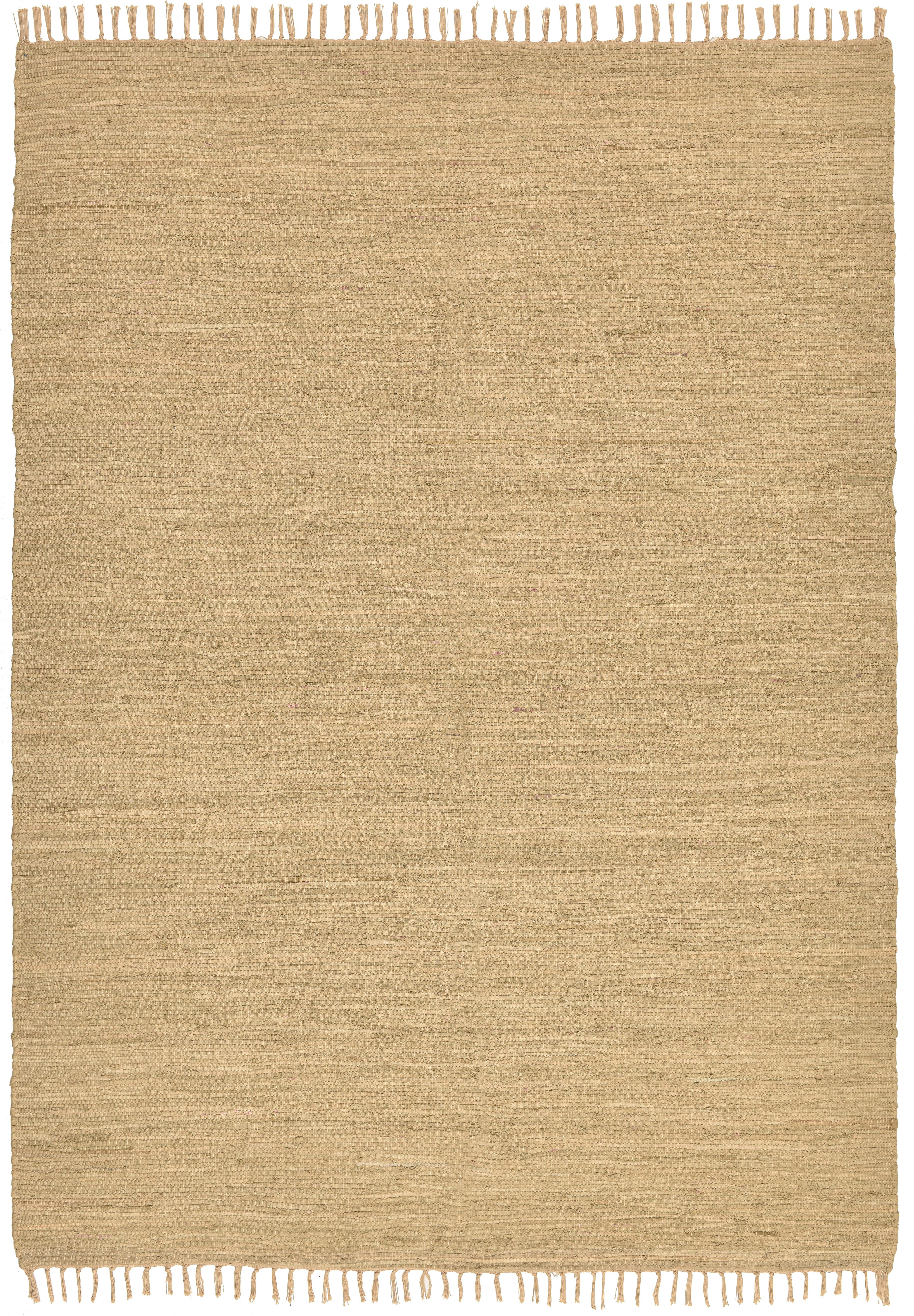 THEKO Teppich Happy Cotton Fleckerl, handgewebt, rechteckig, Höhe: 5 mm, Flachgewebe, reine Baumwolle, meliert, mit Fransen, auch als Läufer. Reduzierter Preis € 11,99. Unverbindliche Preisempfehlung € 15,00