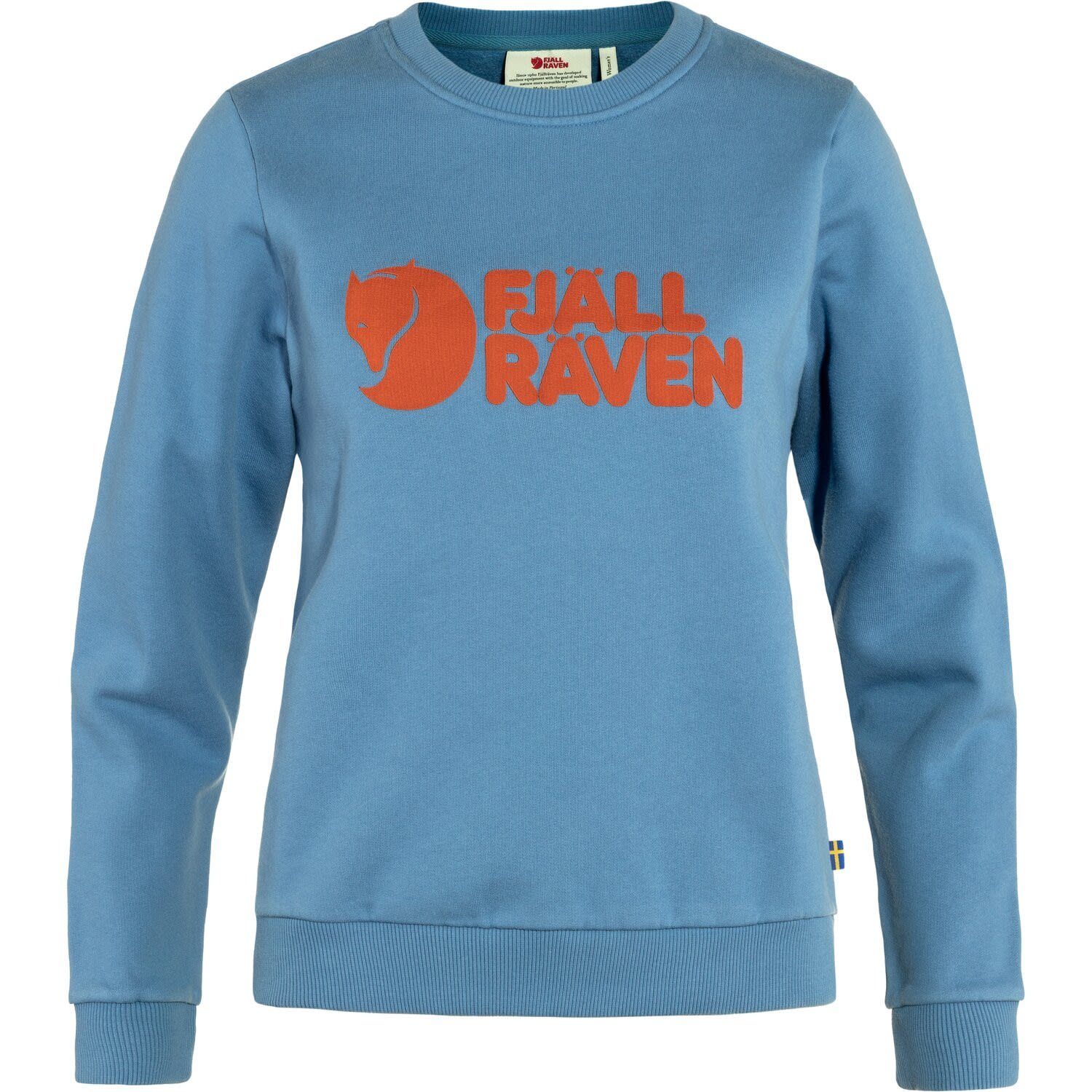 W Brown Sweater Terracotta Logo - Dawn Fleecepullover Blue Fjällräven Sweater Fjällräven Damen