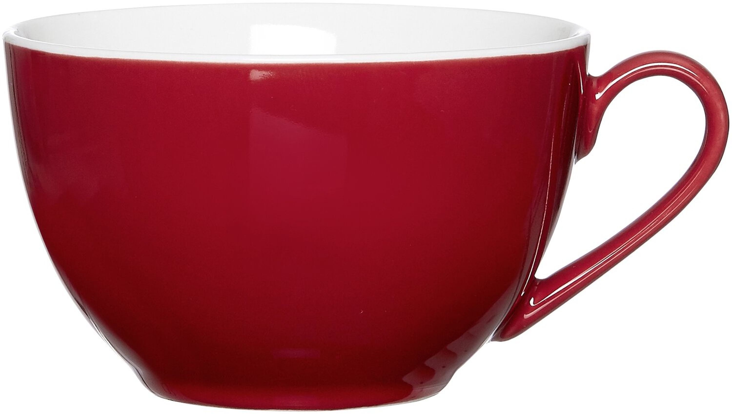 Ritzenhoff & Breker Tasse Doppio Kaffee-Obertasse 200 ml Porzellan rot, 1-tlg., Porzellan
