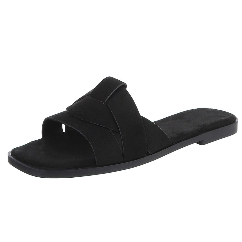 Ital-Design Moderne Damen Sandalen mit geflochtenem Design für Freizeit Pan günstig online kaufen