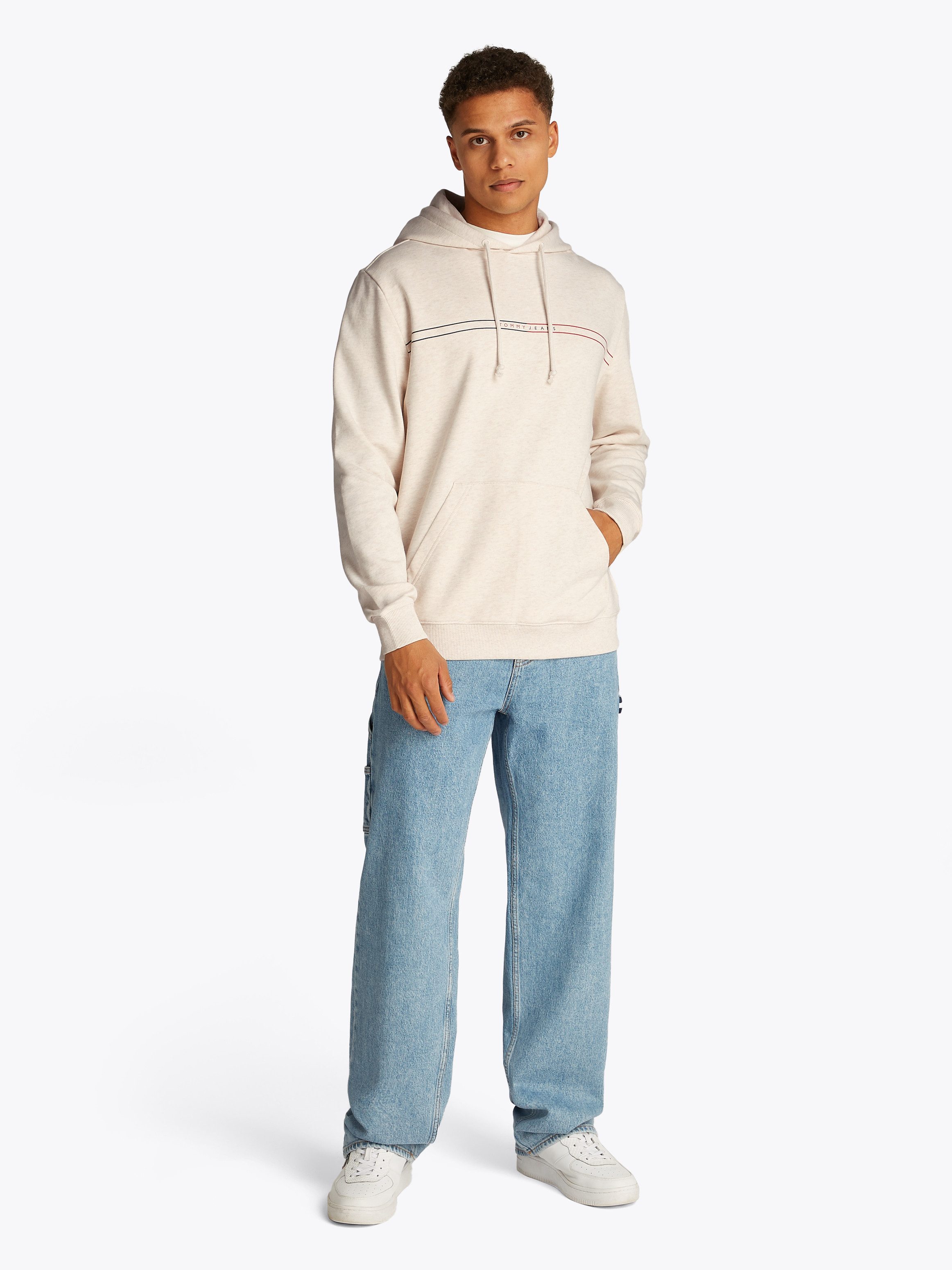 Tommy Jeans Kapuzensweatshirt TJM REG ENTRY GRAPHIC HOODIE EXT mit mehrfarbigen Print
