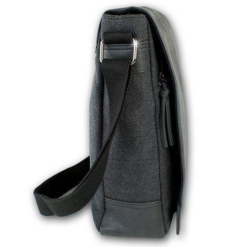 Jennifer Jones Schultertasche Jennifer Jones Herren Messenger Bag (Messenger Bag), Herren, Jugend Tasche in schwarz, ca. 28cm Breite
