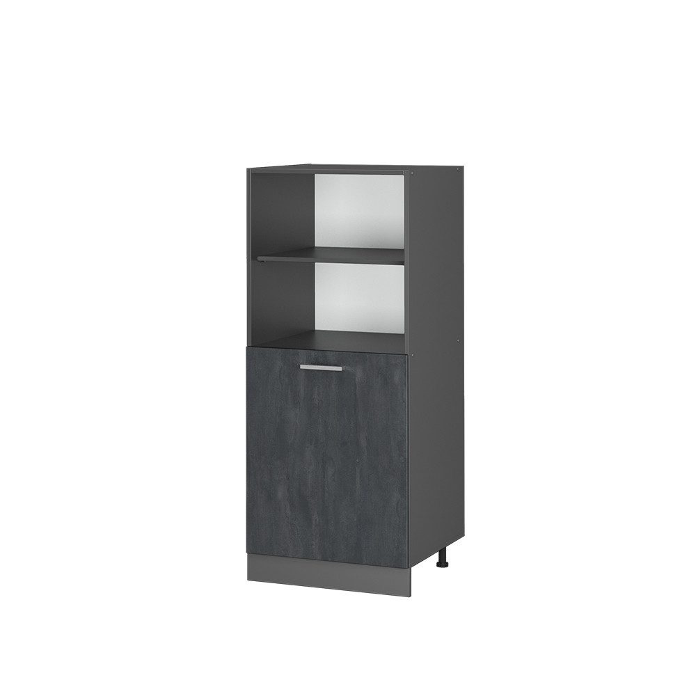 Vicco Herdumbauschrank R-Line, Schwarz Beton/Anthrazit, 60 günstig online kaufen