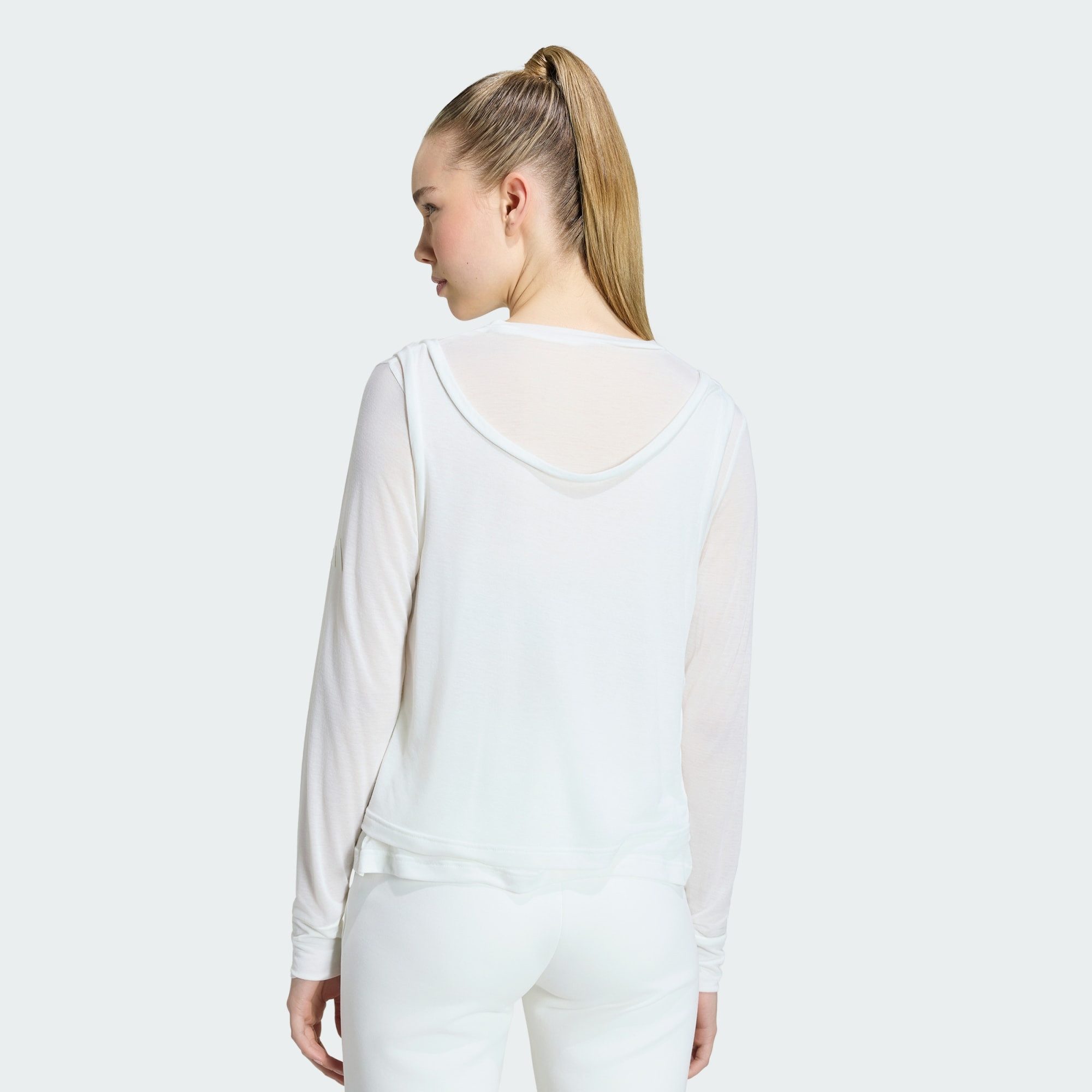 adidas Sportswear Trainingstop SOFT LUX LONGSLEEVE, TRANSPARENT (1-tlg)